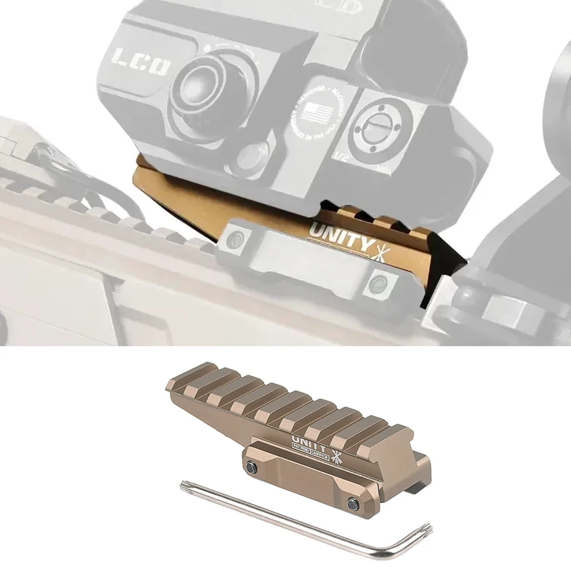 Hydra Mount Unity Mount para táctico 558 punto rojo mira holográfica punto rojo mira láser Airsoft Riser Riflescope LOGO - imagen 4