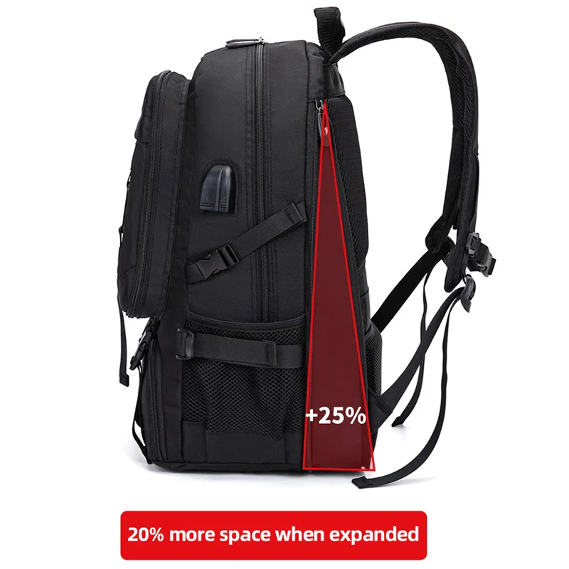 Mochila de viaje para montañismo, bolsa de senderismo para acampar al aire libre con compartimento para zapatos separado, mochila de almacenamiento impermeable, 50/80L - imagen 4