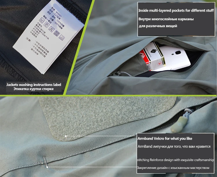 Una chaqueta con etiqueta y un bolsillo con una etiqueta y un paquete de cigarrillos