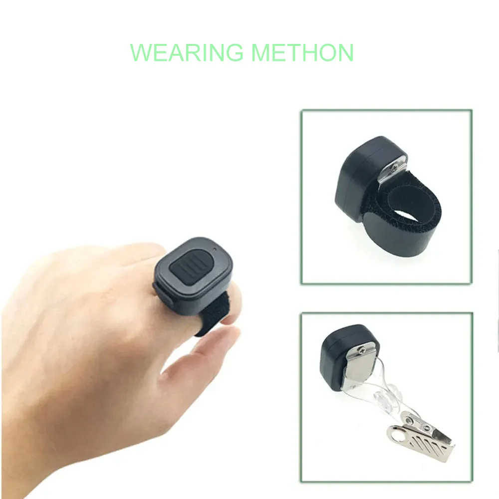 ANYSECU botón PTT inalámbrico Bluetooth pulsar para hablar - imagen 2
