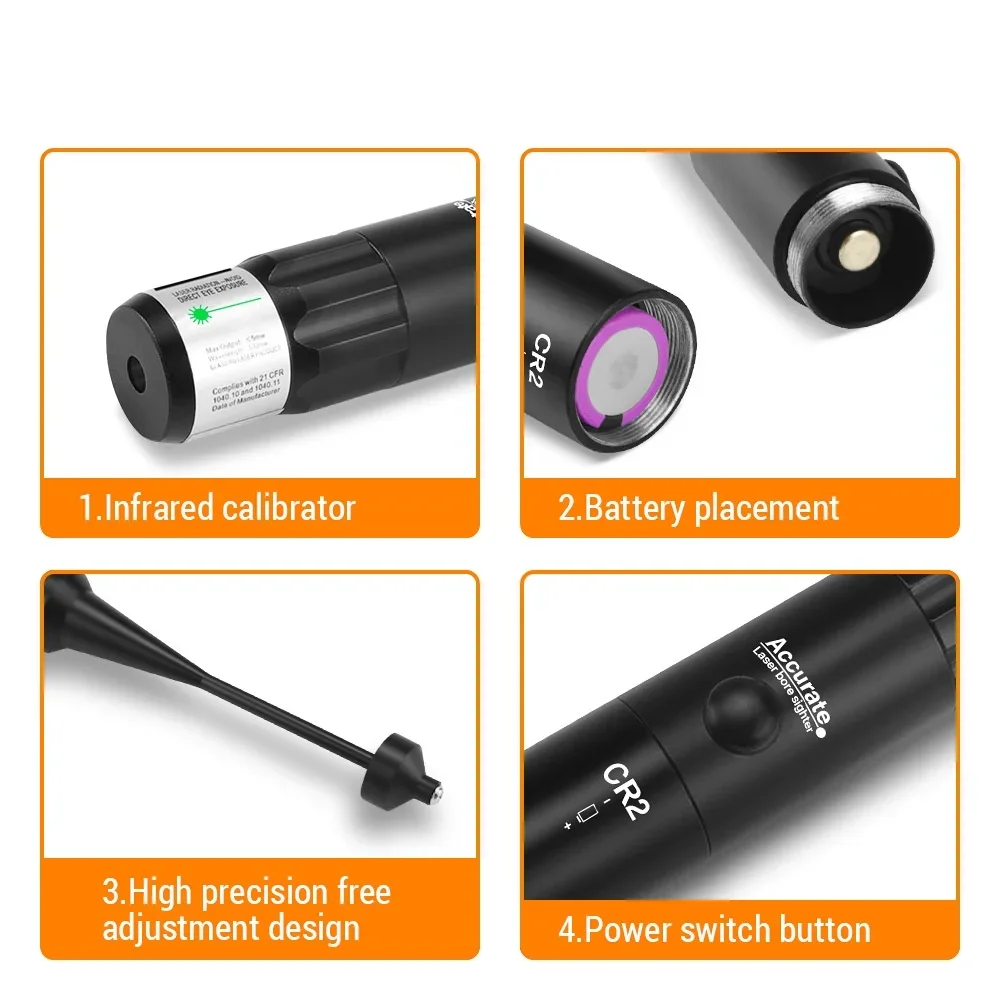 Kit de colimador láser de punto rojo y verde, calibre 170 a 50, 780-177 - imagen 5