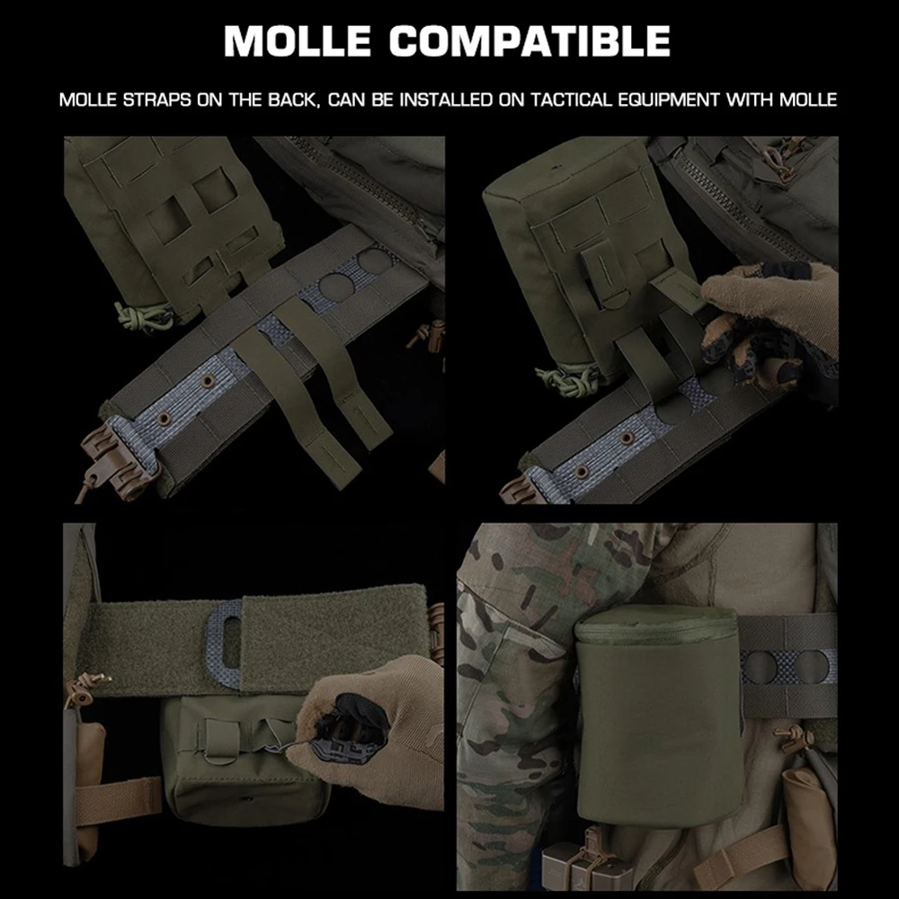 Bolsa táctica de almacenamiento para gafas de visión nocturna, bolsa protectora NVG, MINI telescopio de caza, paquete MOLLE, bolsa con batería integrada, acolchado de golpes - imagen 4