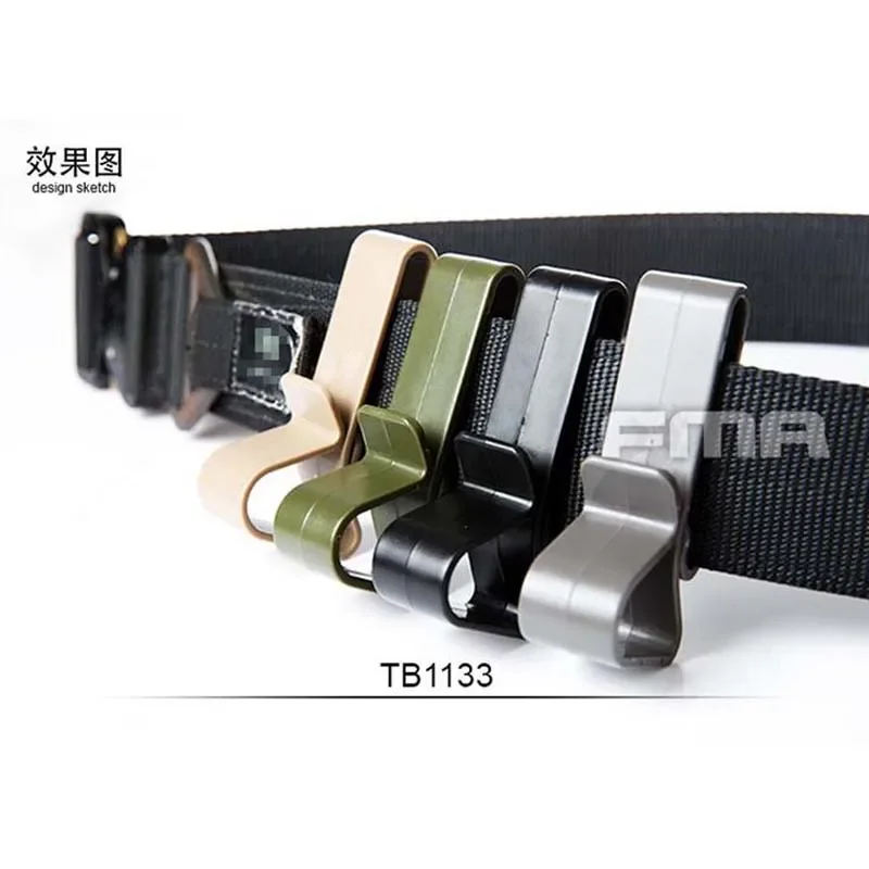 Gancho de cinturón Universal ABS para deportes al aire libre tácticos FMA de varios colores, 3 piezas - imagen 5
