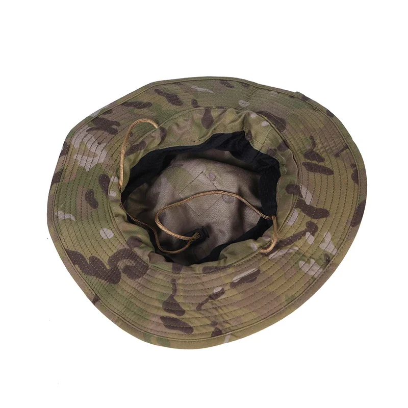 Gorra de sombrilla táctica, sombrero de ala redonda, sombreros de protección solar Boonie, senderismo al aire libre, Camping, pesca, deportes - imagen 3