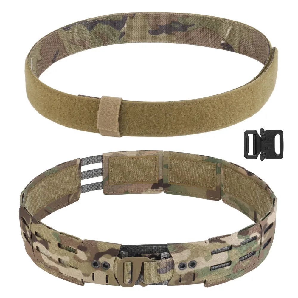 Cinturón táctico WRC ligero combinado 2 en 1, faja de entrenamiento de caza MOLLE, sujetadores reemplazables, pretina de juego de guerra Airsoft - imagen 3