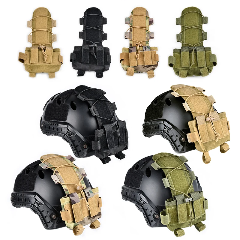 Funda para batería MK2, bolsa para batería de casco, cubierta de tela de camuflaje, reflejo de luz CS, juego de guerra, fundas para casco táctico deportivo rápido - imagen 2