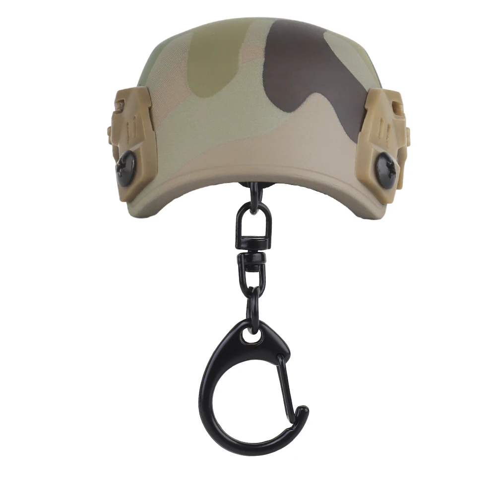 Llavero con forma de casco MK para fanáticos militares, Abrebotellas de cerveza, mochila con cremallera, decoración de llaves, adornos de regalo táctico - imagen 3