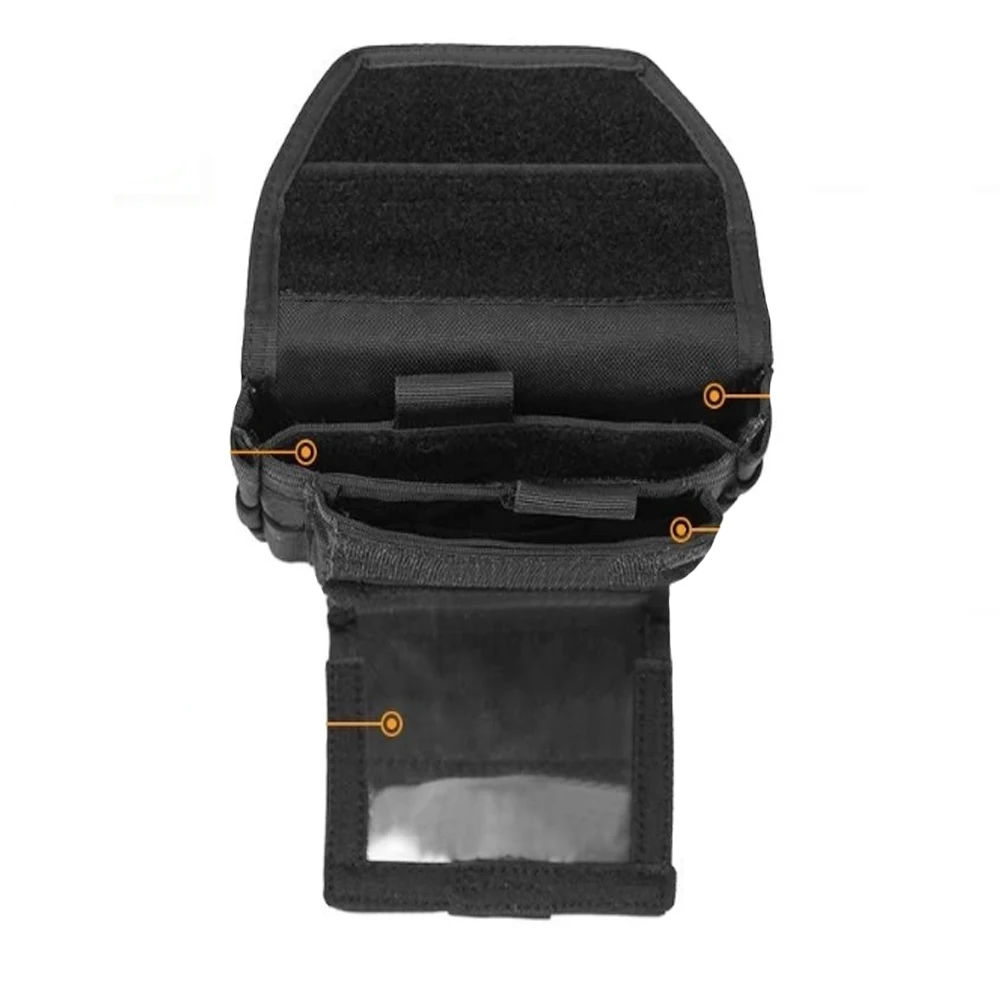 Bolsa de accesorios para sistema Molle al aire libre, bolsa táctica para mapas, bolsa de almacenamiento de artículos diversos EDC, riñonera Molle - imagen 4