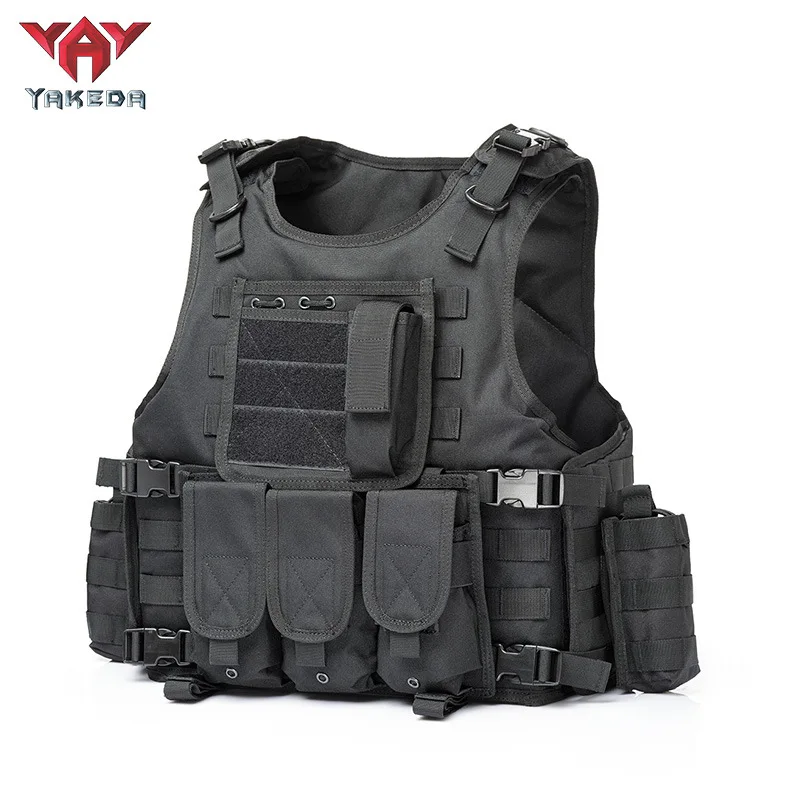 YAKEDA Chaleco táctico Molle de caza para hombre, juego de guerra, armadura corporal para exteriores, chaleco protector de entrenamiento - imagen 2