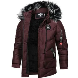 Parkas de invierno para hombre alta calidad chaqueta cortaviento