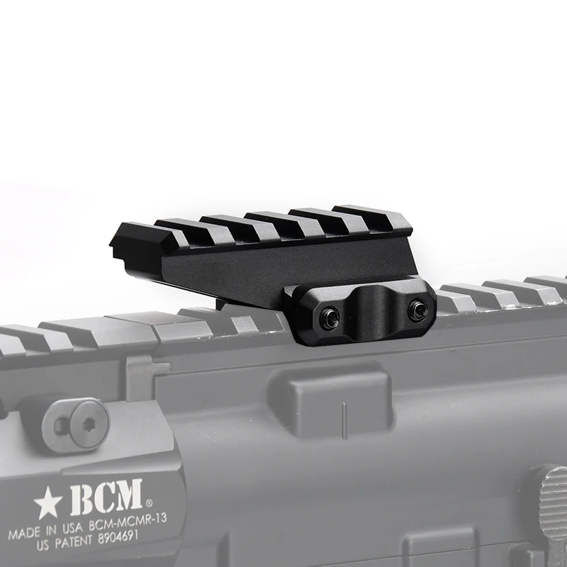 WADSN-Base de montaje de mira holográfica de punto rojo táctico, pieza de riel guía de Metal de 20mm, equipo de caza Airsoft apto para riel Picatinny de 20mm - imagen 4