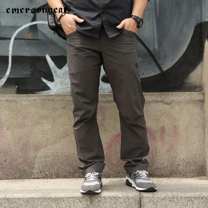 EMERSONGEAR, pantalones tácticos de viaje para hombres de montaña con etiqueta azul, pantalones Cargo para hombres, pantalones informales para ir al trabajo, sueltos de nailon para uso diario SM - imagen 3
