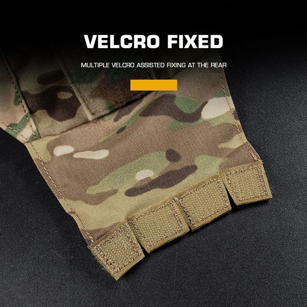 Cubierta táctica para casco MK, parche mágico de fijación para caza, asalto, combate, Airsoft, cubierta para casco CS para juegos de guerra al aire libre, tela para casco DIY - imagen 4