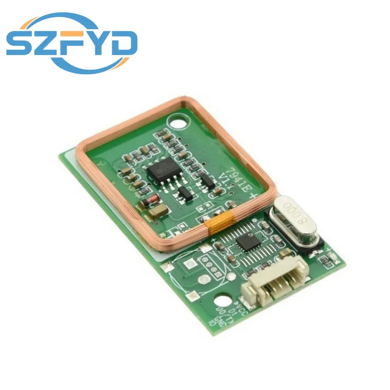 Lector RFID módulo inalámbrico UART 3 pines 125KHz lectura de tarjetas EM4100 8CM DC 5V para Arduino IC tarjeta PCB Kits de sensores de antena - imagen 5