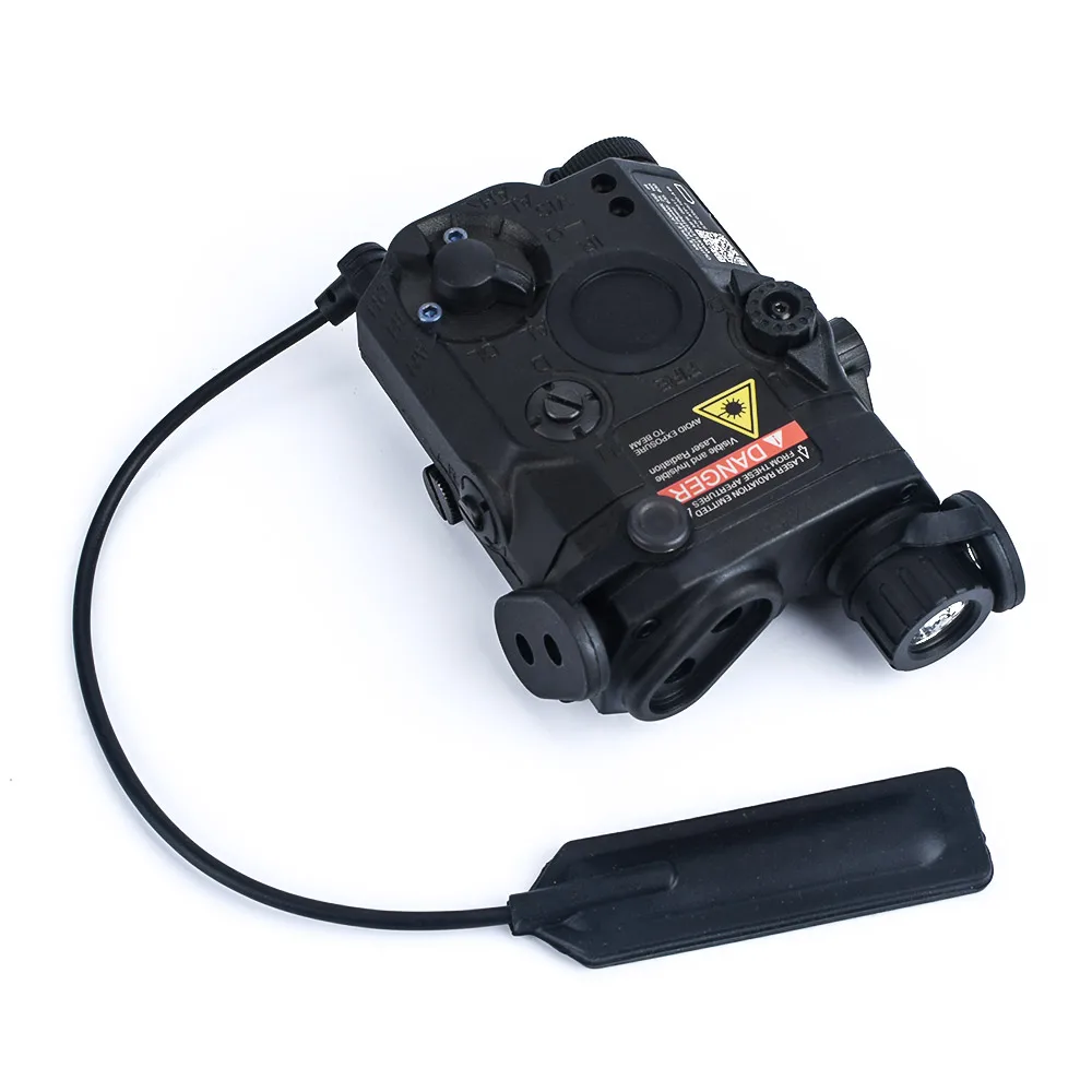 WADSN AN/PEQ15 mira láser de punto rojo, verde y azul, arma táctica, linterna, Rifle de caza, Airsoft, interruptor de presión de riel de 20mm - imagen 4