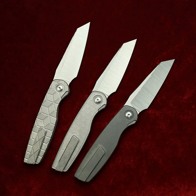 LEMIFSHE Cortex XL – Cuchillo táctico plegable flipper titanio 154CM