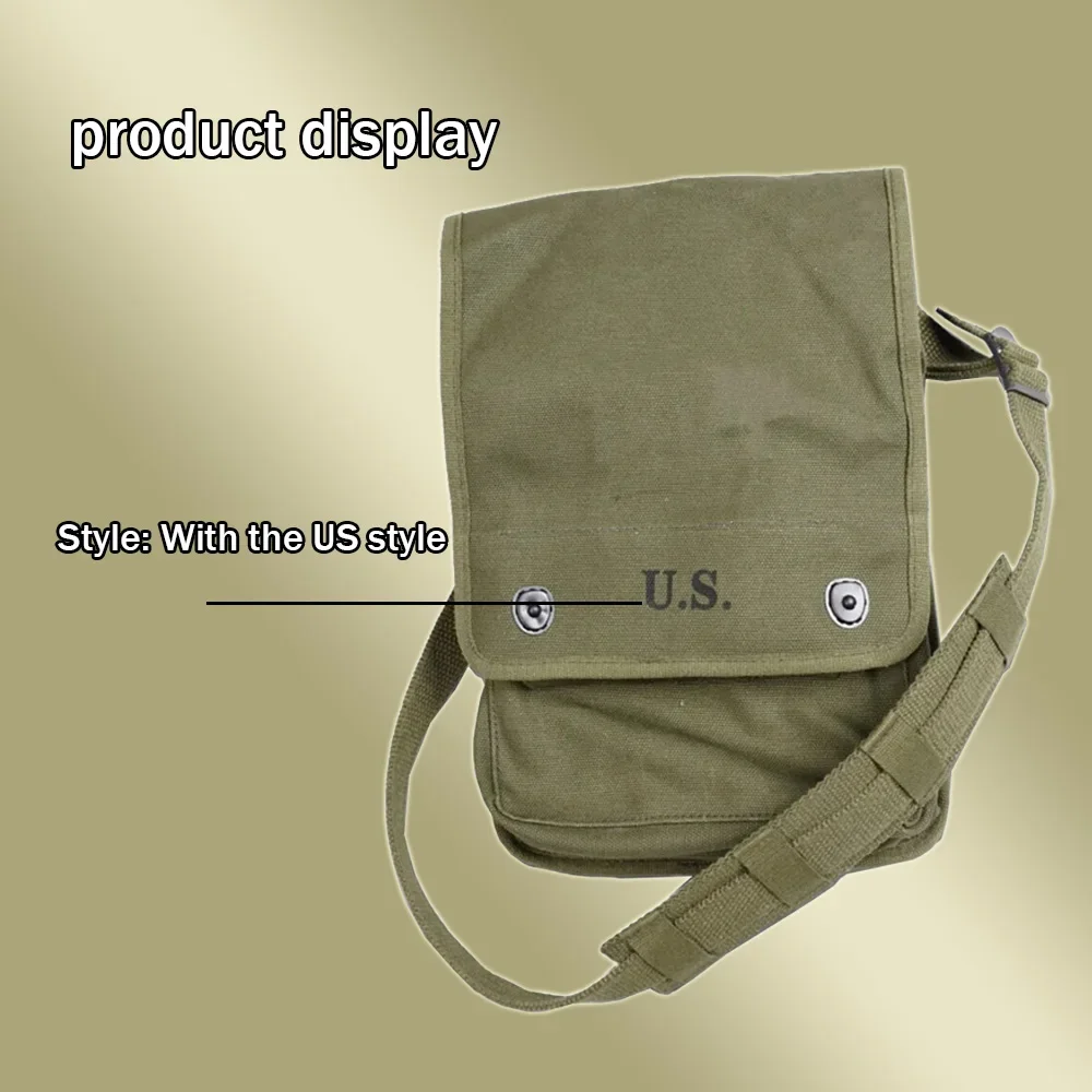 Bolso de mapa de la Segunda Guerra Mundial, bolso de hombro de lona para hombres, réplica de mapas, bolso de artículos diversos de la Segunda Guerra Mundial, paquete de mapas de mochila de un hombro - imagen 5