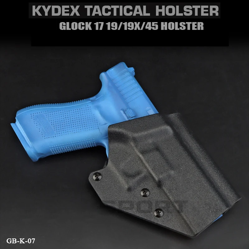 Funda para pistola de caza KYDEX para GL 17 19 19X 45, funda para cinturón de pistola táctica de extracción rápida, funda para pistola para diestros - imagen 2