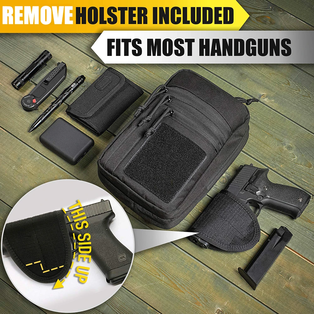 Bandolera táctica oculta portapistola ambidiestra para hombro y pecho