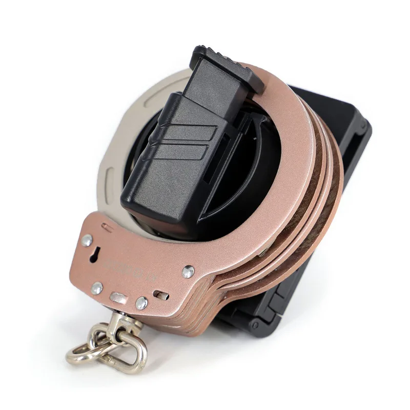 Funda táctica con Clip para cinturón, funda militar con grilletes, funda para esposas de policía, bolsillos para la cintura con llavero - imagen 3