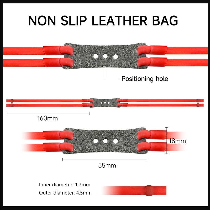 100% marca potente tiro Slingsshot tubo de goma de látex Natural banda catapulta equipo elástico alta banda de tubo elástico Ac - imagen 3