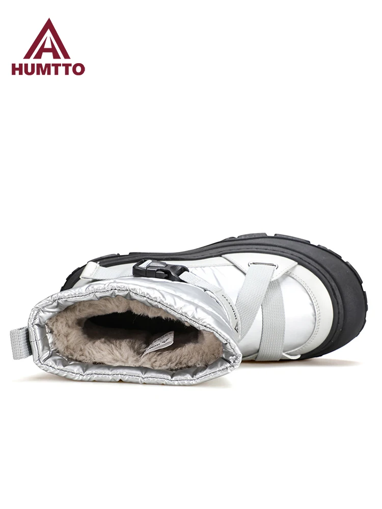 HUMTTO botas de nieve al aire libre para caminar, zapatos de senderismo para mujer, botas de esquí cálidas de lana de alta calidad para invierno, botas de nieve impermeables, zapatillas de trekking - imagen 3