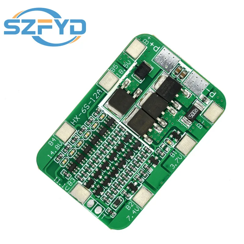 BMS 6S 15A 24V para 6 celdas 18650 - Placa de proteccion Li-ion - imagen 4