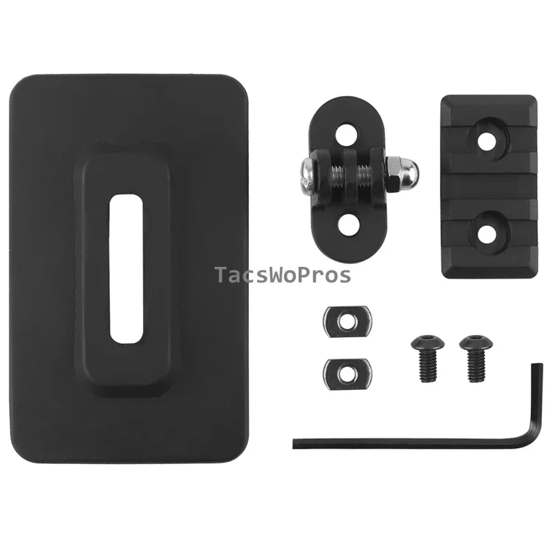 Adaptador de Base de casco rápido táctico para cámara GoPro, soporte de montaje fijo para linterna, Airsoft - imagen 2