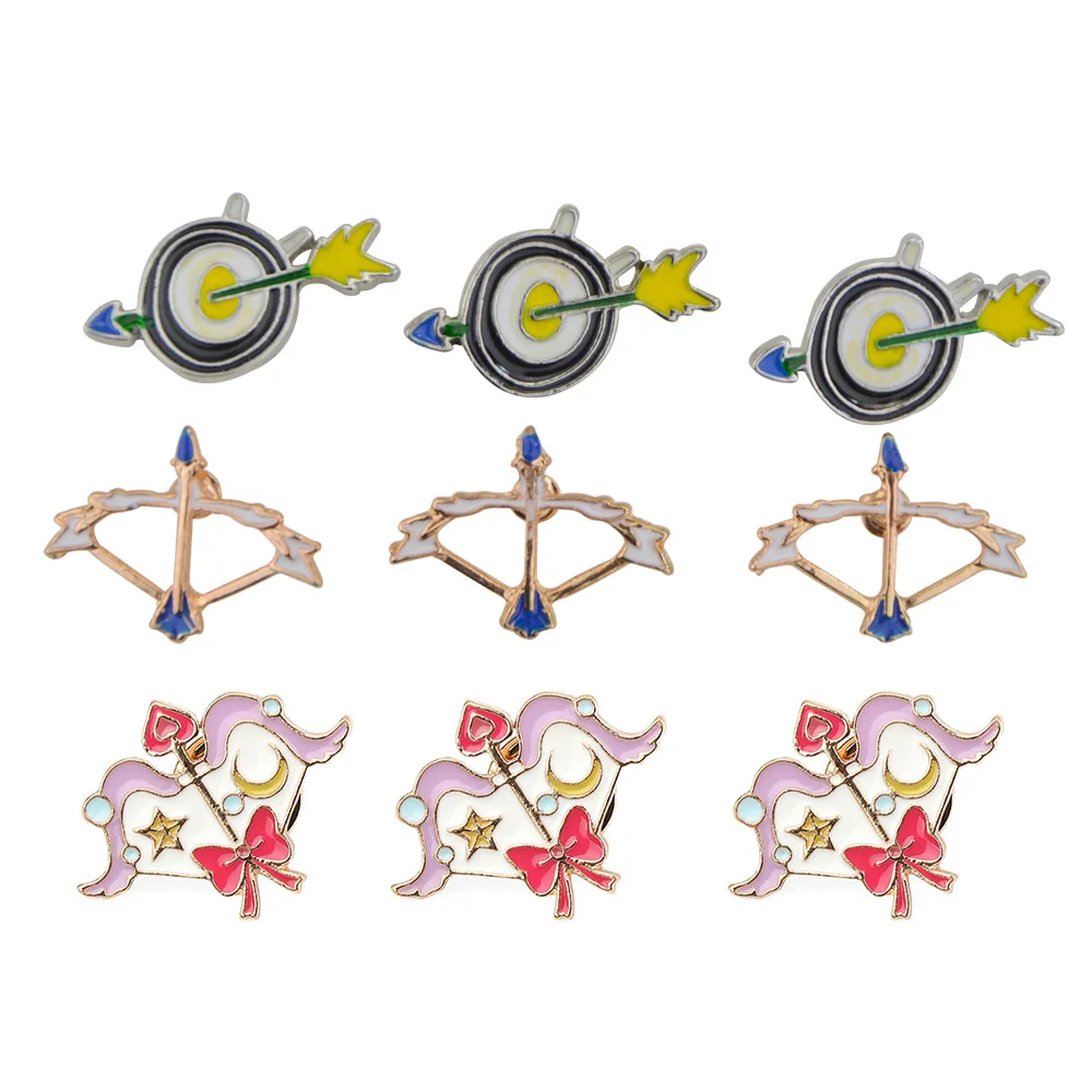 Insignia de arcos y flechas, alfileres de solapa, insignias de aleación para tiro con arco, broche, chaqueta, mochila, deportes al aire libre, tiro, arquero, joyería de regalo - imagen 3