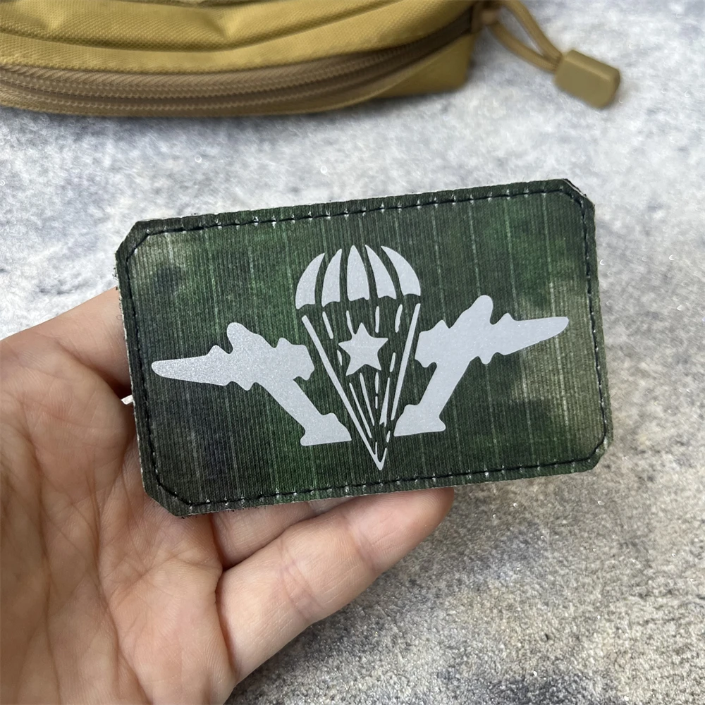 Parche de insignia de moral de Chevron "VDV", emblema táctico militar, parche de señal de llamada, tecnología impresa, pegatinas para mochila con gancho y bucle - imagen 4