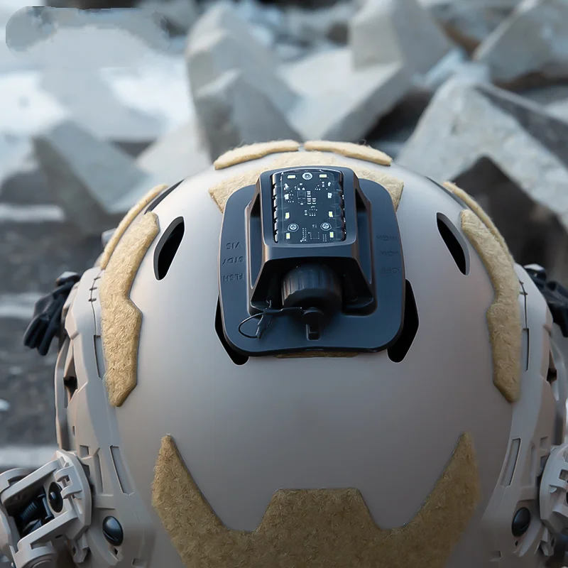 Luz táctica para casco, luz de baliza mercury 9, luz de señal intermitente, marca de luz larga, IPX8, función IR impermeable TB1473 - imagen 2