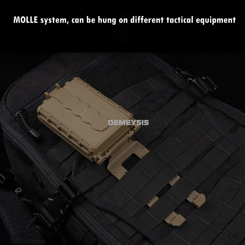 Caja de baterías táctica resistente al agua con MOLLE y correa modular - imagen 5