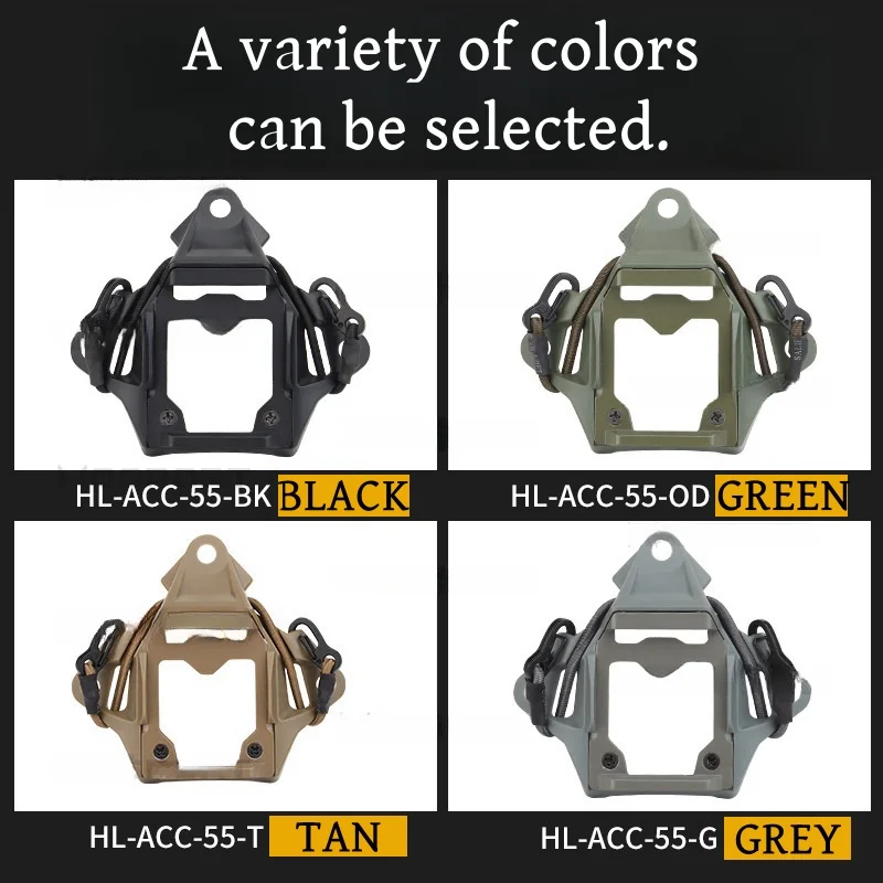 Adaptador de montaje de tres orificios para casco al aire libre, dispositivo de visión nocturna de disparo rápido, accesorios de soporte - imagen 4