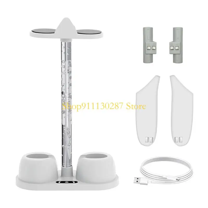 Soporte controlador base carga J1HC con luz LED para auriculares MetaQuest 3 - imagen 2