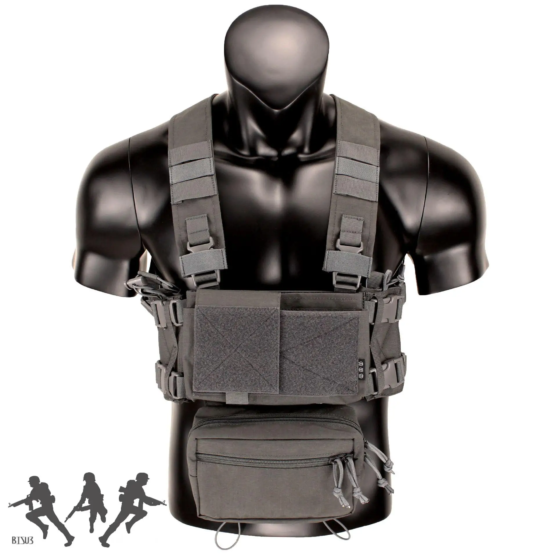 Chaleco militar de nailon para caza, equipo de Paintball, ATFG, JGSDF, Camuflaje, estilo MK - imagen 4