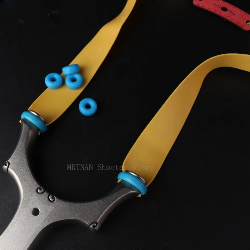 Bandas de goma para atar tirachinas, anillos de goma, cabeza de arco para tirachinas, bandas de goma planas, accesorios para tirachinas de instalación rápida - imagen 4