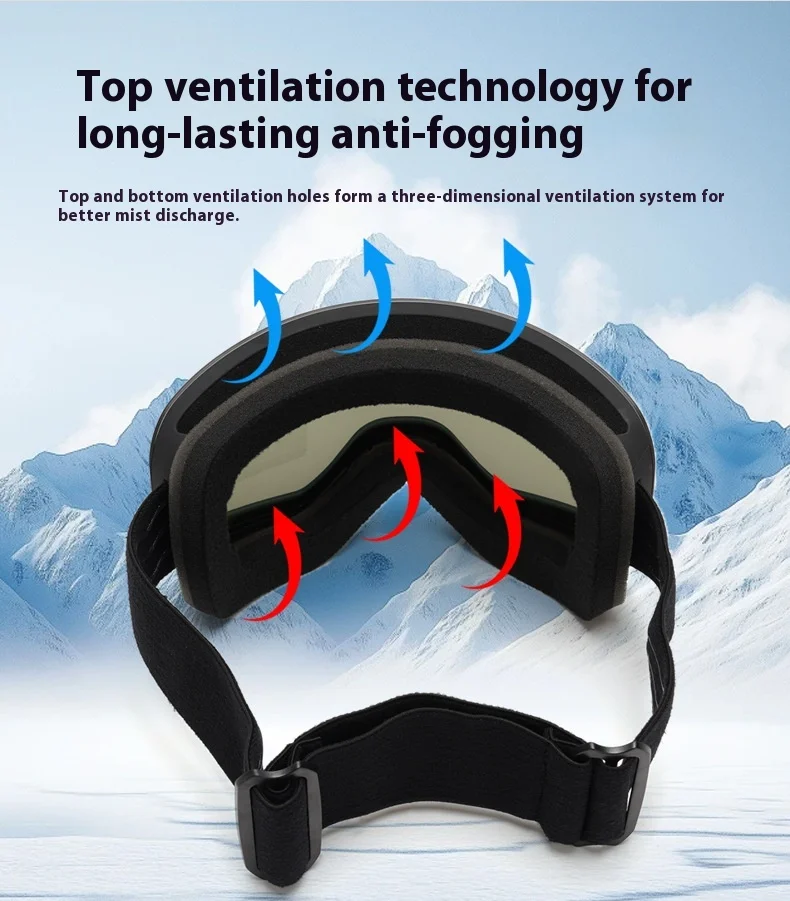 Nuevas gafas de esquí para niños de 4 a 15 años, gafas profesionales antiniebla para Snowboard para niños, gafas con máscara de esquí UV400 para niños - imagen 3