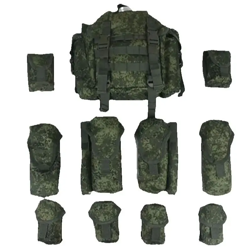 Juego de bolsas tácticas MOLLE para chaleco 6B45: incluye 2 bolsas AK Mag, 2 kits de primeros auxilios, 1 paquete de cadera de asalto de 7 L - imagen 2