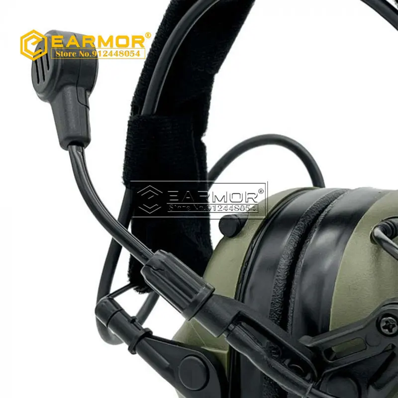 EARMOR-auriculares tácticos M32-Mark3 MilPro, Protector auditivo para comunicación electrónica, estándar, MIL-STD-416 - imagen 3