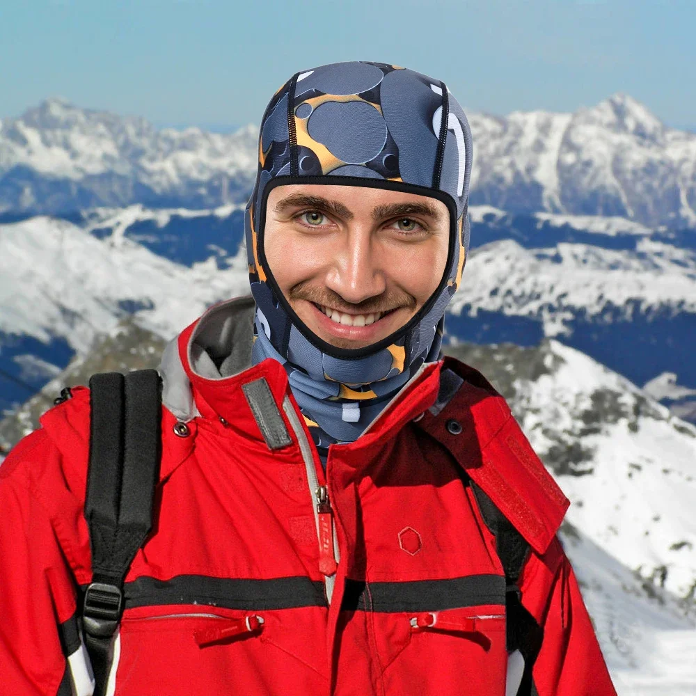 Gorros de abrigo de lana Polar para hombre y mujer, pasamontañas, gorro de cara completa, a prueba de viento y frío, casco de Snowboard gorras, protector de cabeza, moda invierno - imagen 4