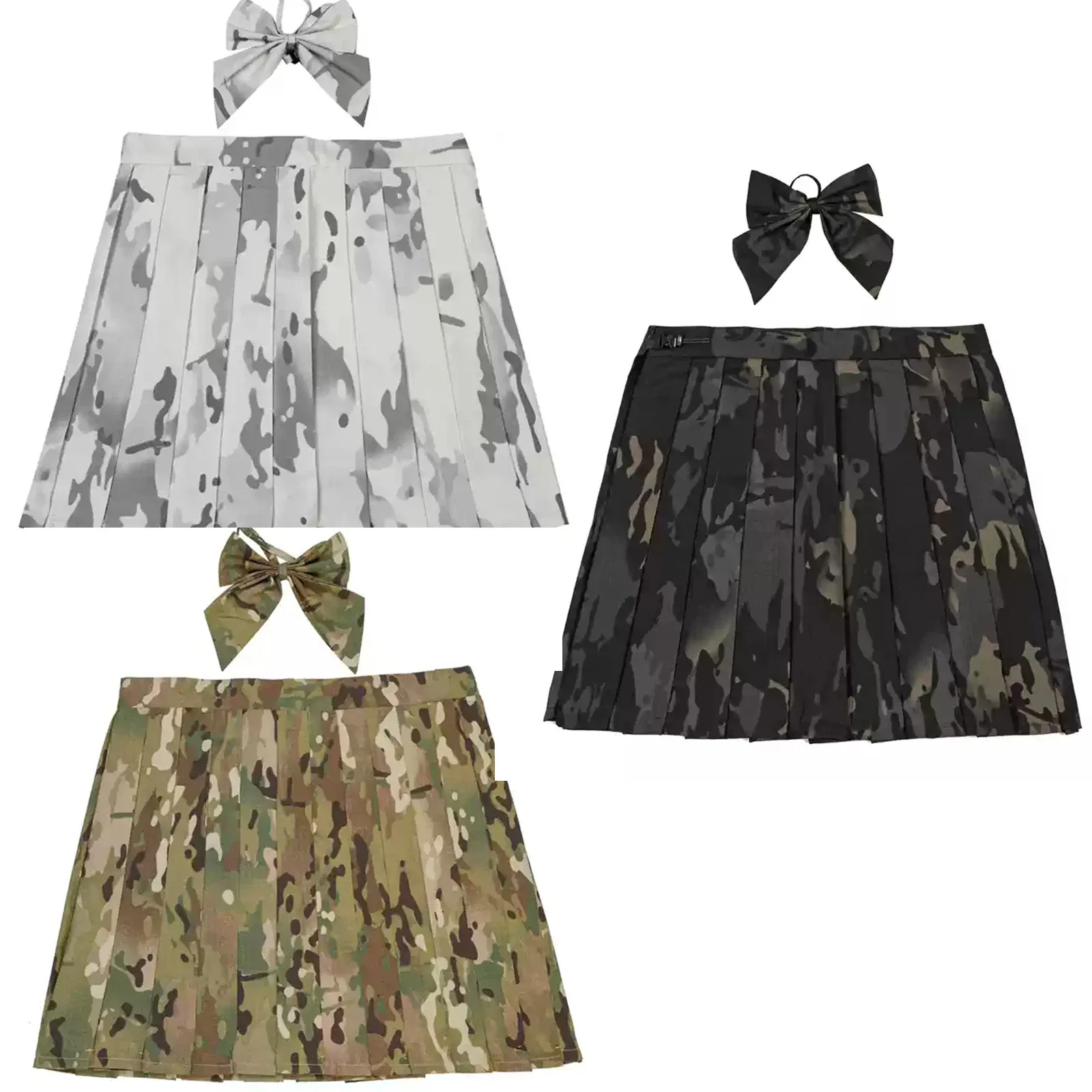 Accesorios tácticos al aire libre falda de uniforme Falda plisada táctica falda de uso diario