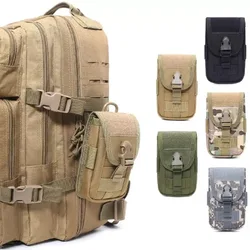 Riñonera táctica MOLLE doble capa porta móvil para senderismo