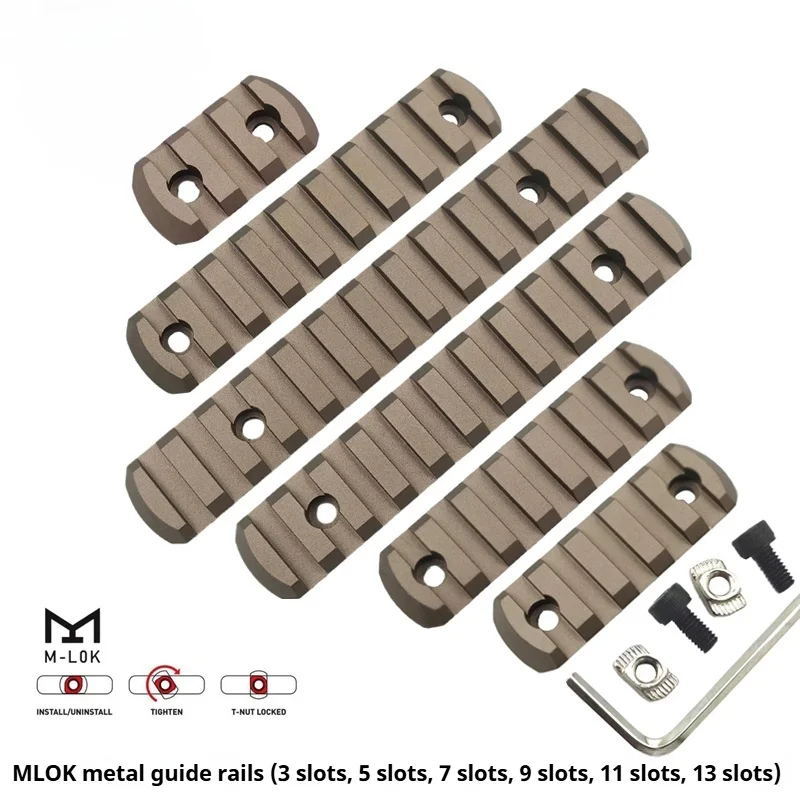 Manijas de riel metálico VMASZ MLOK: rieles de 3 ranuras, 5 ranuras, 7 ranuras, 9 ranuras, 11 ranuras, 13 ranuras - imagen 3