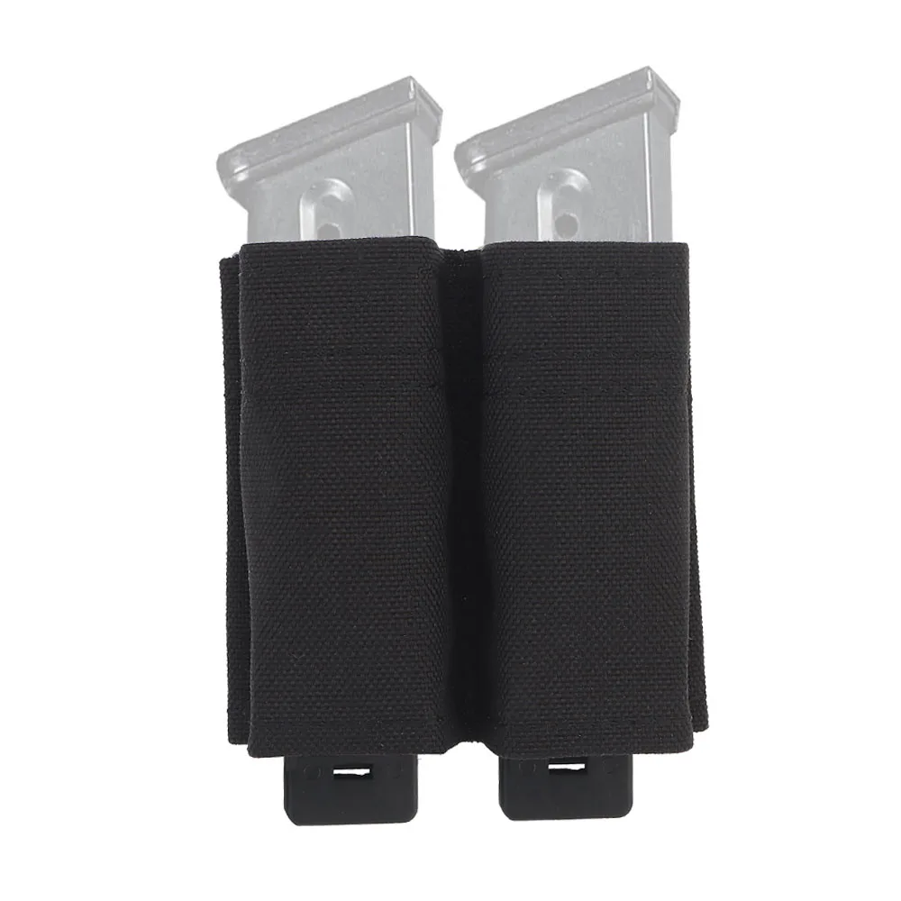 Bolsa de revista de pistola rápida de 9MM, doble inserto Kydex, caza, combate, Airsoft, soporte magnético de liberación rápida, equipo de cinturón táctico MOLLE - imagen 5