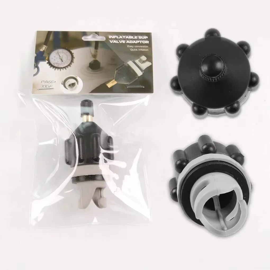Adaptador de válvula de aire DIZETION, adaptador de bomba inflable de nailon para remo, resistente al desgaste, a prueba de polvo, para barco SUP Board - imagen 3