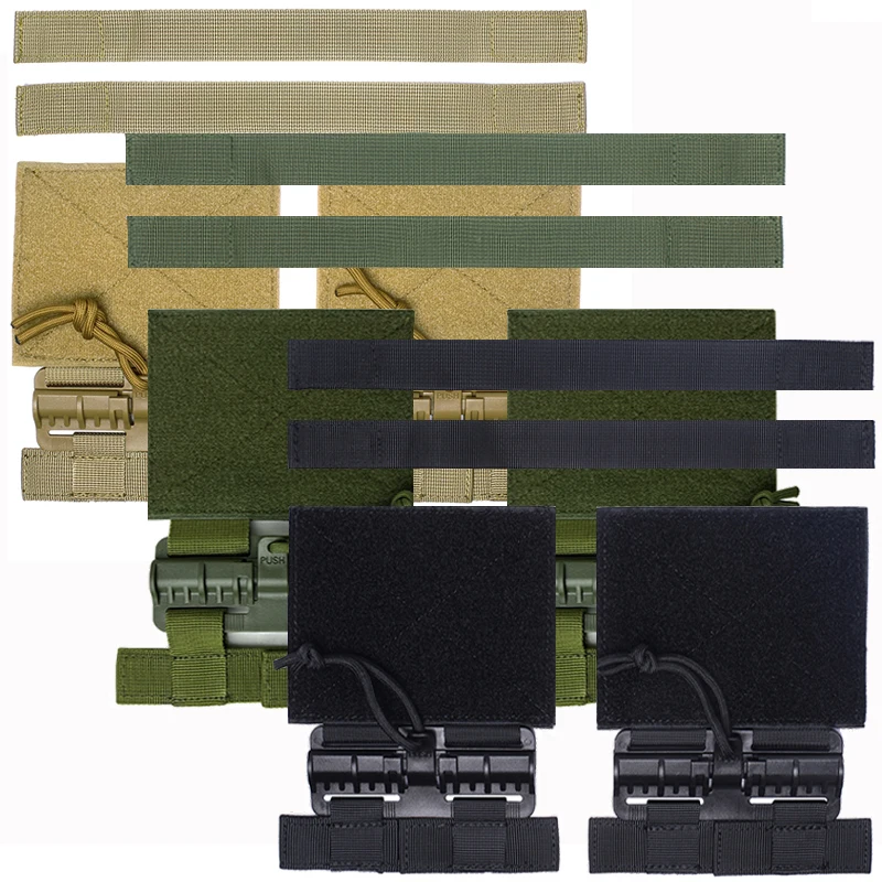 Hebilla de liberación rápida, chaleco táctico, accesorios de caza, sistema Molle, conjunto de hebilla de extracción de chaleco Airsoft para disparar Paintball - imagen 3