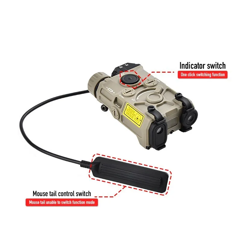 Linterna táctica LED blanca OGL Eotec Ogl Airsoft indicador de nailon constante en la linterna de caza sin láser ajuste 20MM Picatinny - imagen 4