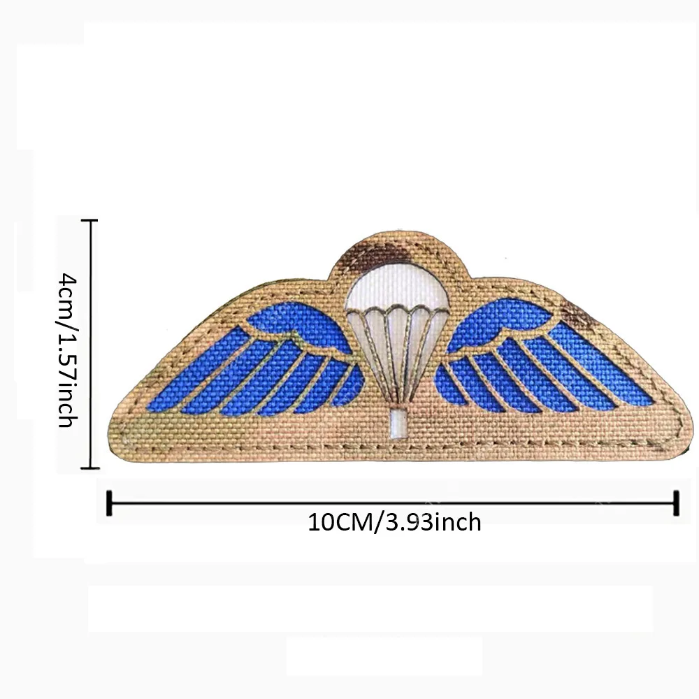 Parche bordado paracaidistas de Francia, EE. UU., Reino Unido, brazalete americano británico, insignia IR reflectante, parches mágicos, insignia de moral táctica - imagen 5