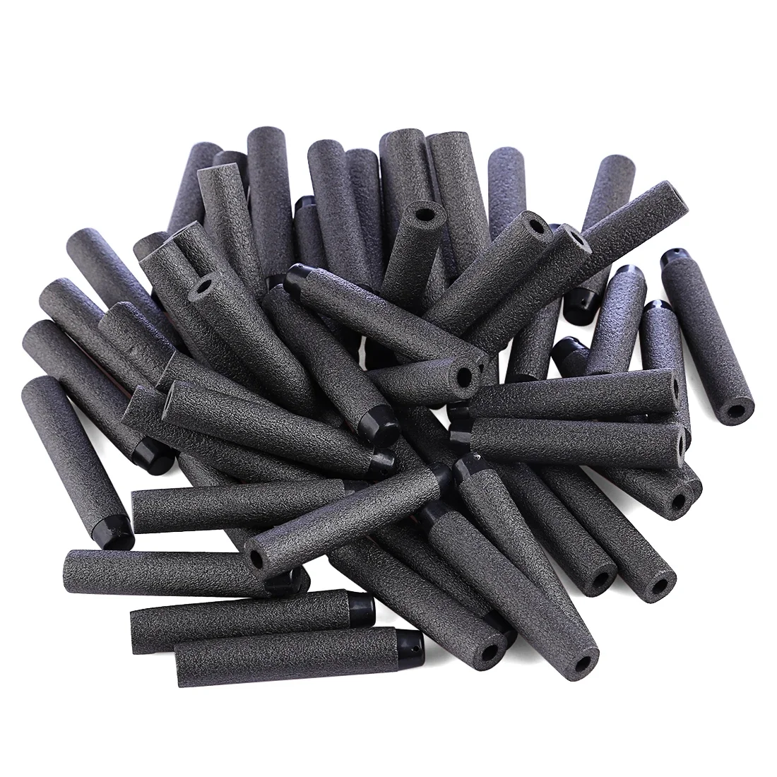 Balas blandas de piezas para pistola de juguete Nerf, balas blandas de Blaster, cabeza de agujero hueco suave, 1000x7,2 cm, color negro, 1,3 - imagen 5