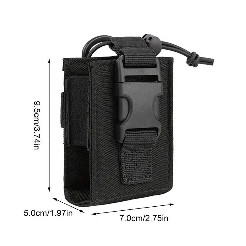 Funda Táctica para Walkie Talkie, Bolsa de Radio Oxford Molle, Soporte de Bolsillo, Bolsa de Cintura Deportiva para Exteriores, Funda para Interfono - imagen 2